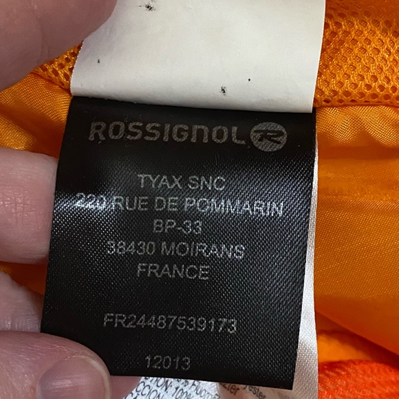 SALE 🌺 JC de CASTELBAJAC ROSSIGNOL Cream Orange Brown Plaid Hood Ski Jacket L - Picture 15 of 15